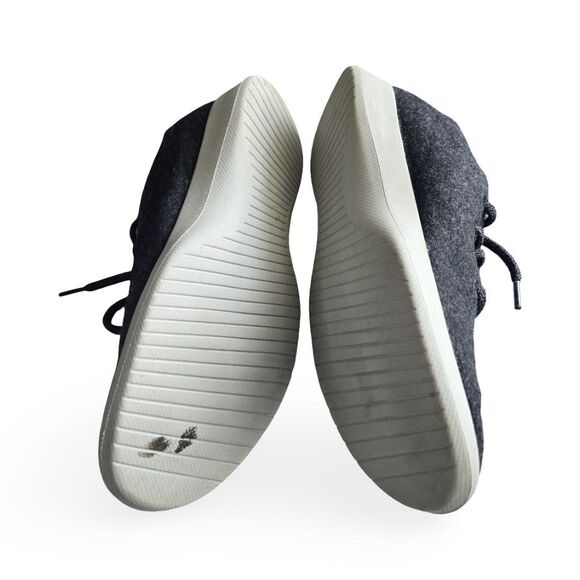 Allbirds Wool Runners Women's Size 8 Black Gray Merino Wool Sneakers Lace Up EUC - Picture 5 of 12